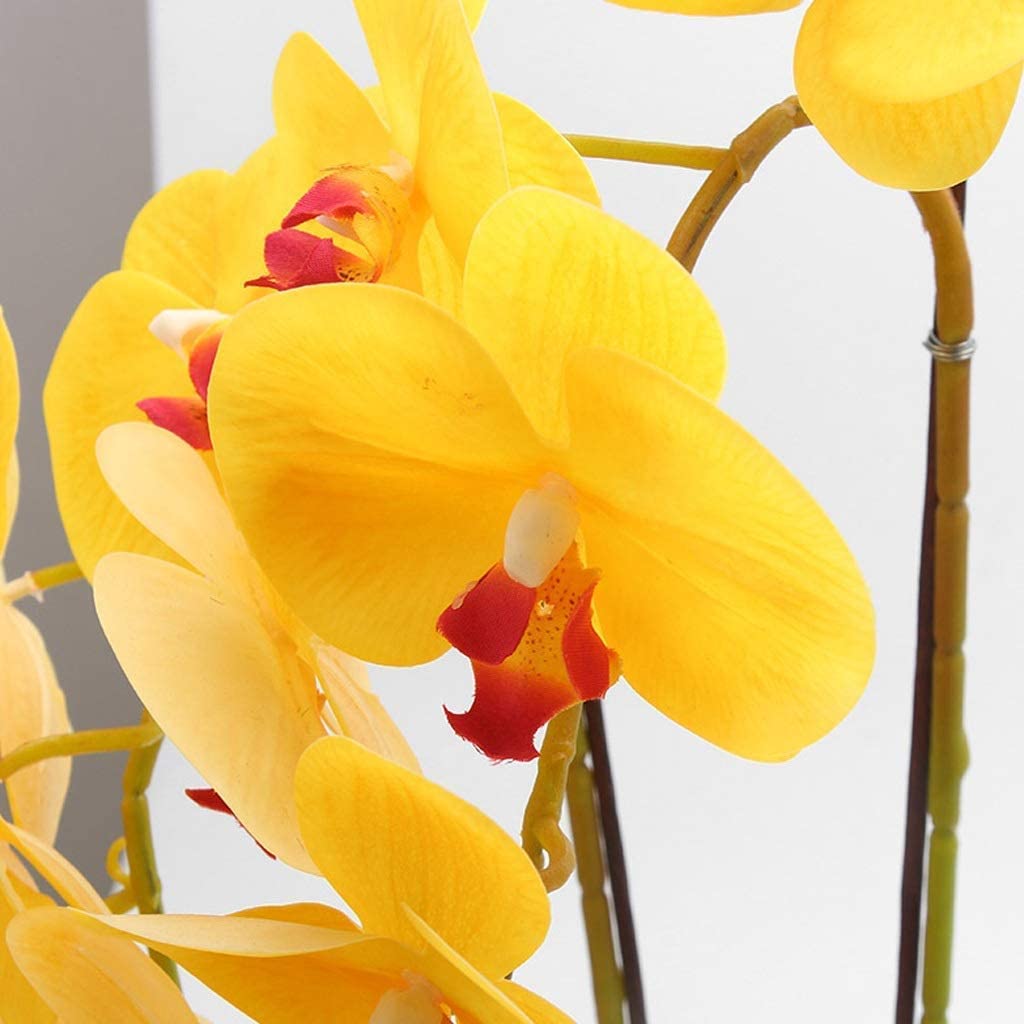 Element Wystroju Domu Sztuczny Kwiat Phalaenopsis Kryty Salon Doniczkowe Suszone Dekoracje Kwiatowe Ozdoby Salonu(30x20x62cm)