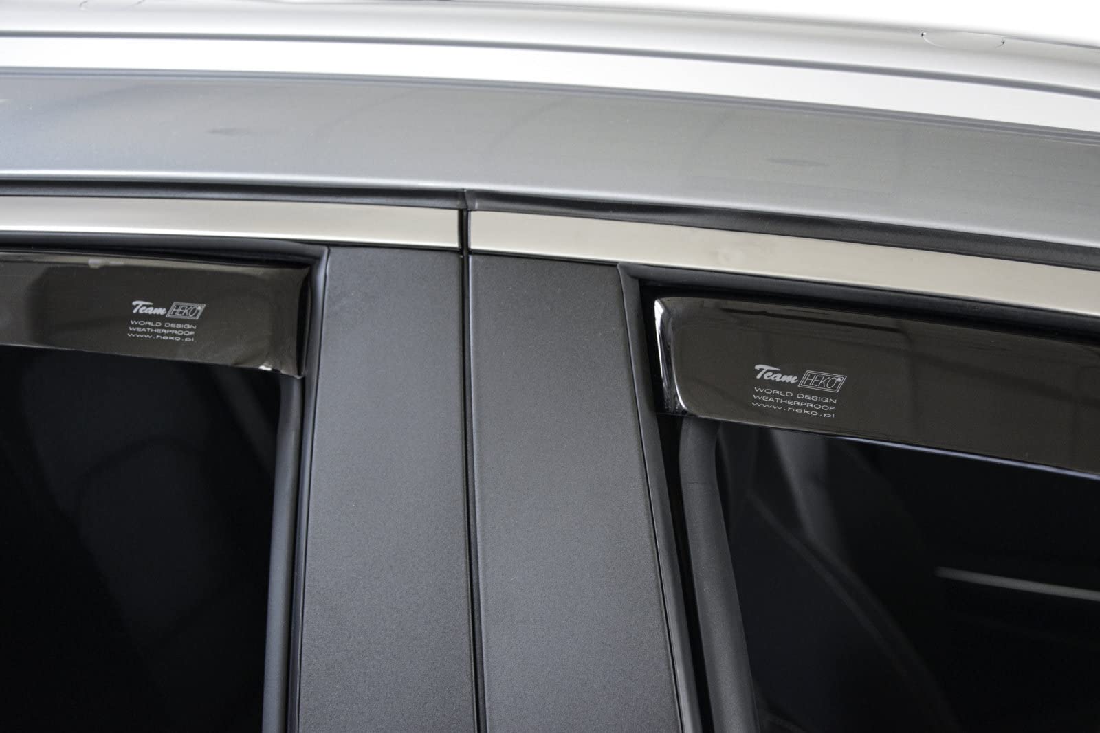 J&J AUTOMOTIVE Windabweiser passend für Kia X Ceed 5-Türer ab 2019 4tlg, Heko Regenabweiser Vorne Hinten Getönt Dunkel Passform