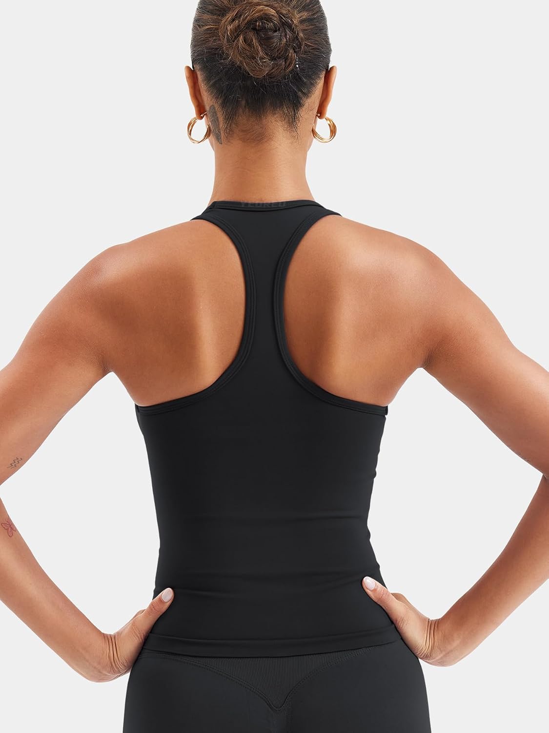 YEOREO Esteile Workout Tank Tops for Women Square Neck Sleeveless Camisole Tops Seamless Racerback Gym Athletic Yoga Shirts - Image 2