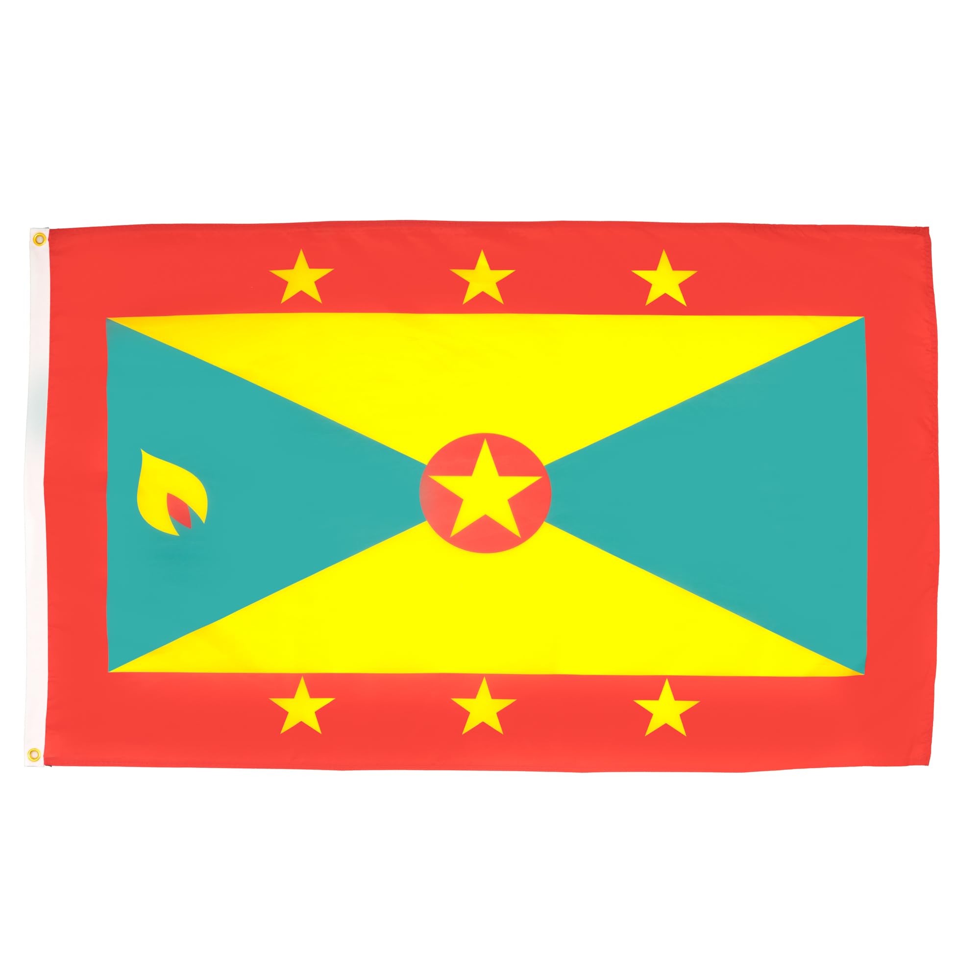 AZ FLAG - Set of 5 Grenada Flags – 90 x 60 cm – Grenadine Flag 100% Polyester with Integrated Metal Eyelets — image 1
