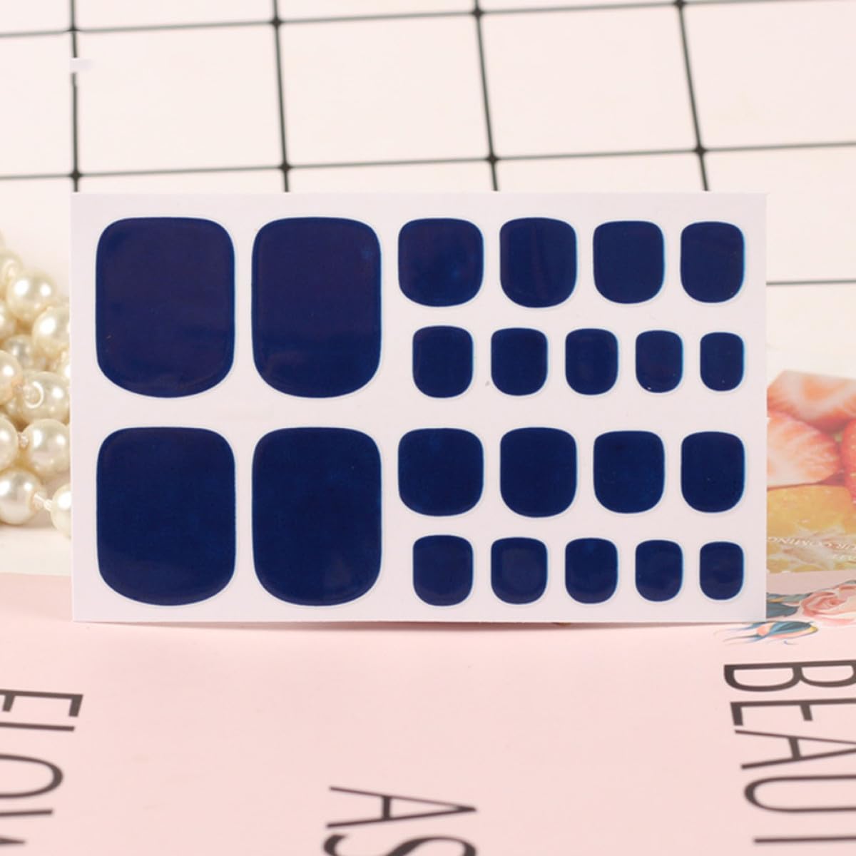 minkissy 48fogli Adesivi Per Unghie Dei Piedi Colorati Decorazioni Per Unghie Eleganti e Facili Da Applicare Di Stickers Per Nail Art Per Bambine e Donne Adatti Per Uso Domestico e Saloni