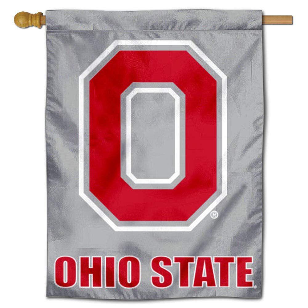 Ohio State Buckeyes Block O Logo House Flag Banner