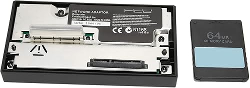 Miniatura 1 de Diyeeni Adaptador de red de interfaz SATA PS2, adaptador de disco duro HDD con tarjeta de memoria de 64 MB, McBoot gratis, compatible con disco duro