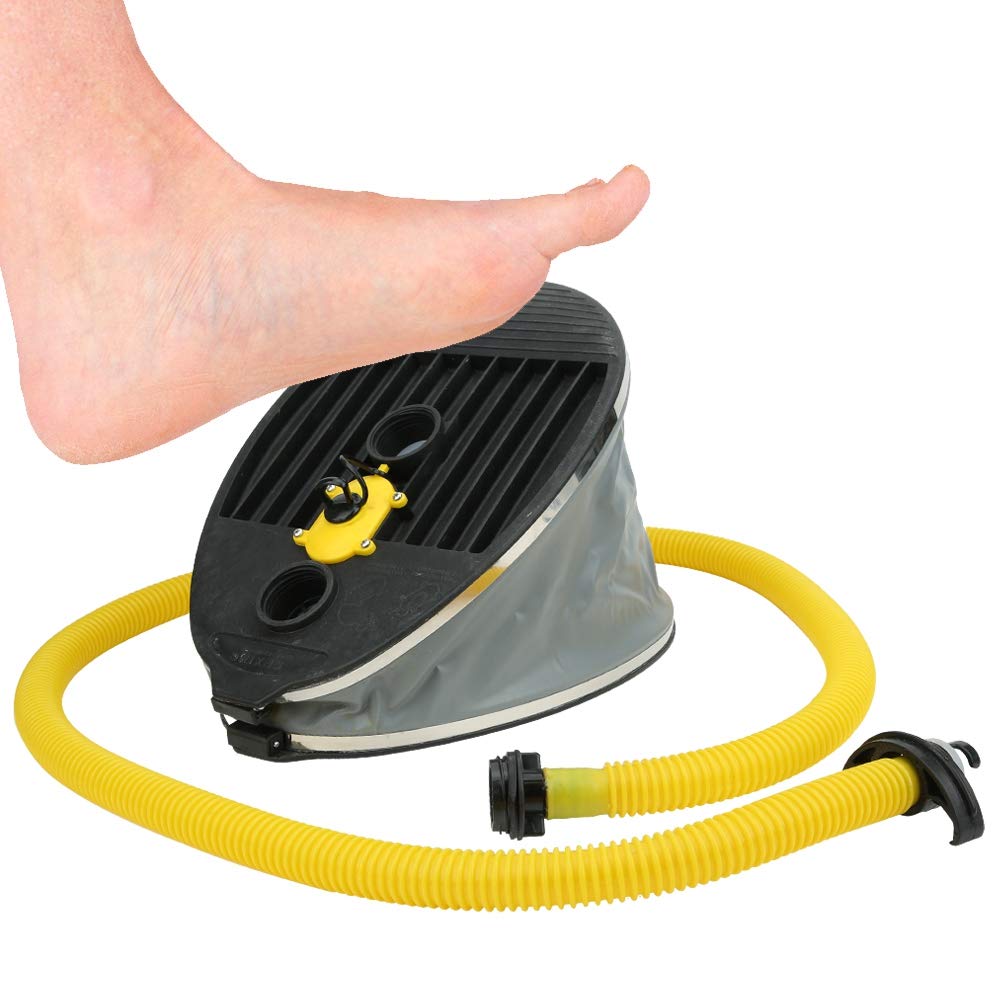 Tbest Pompa a Pedale per Barche, Pompa a Pedale per Barche Ad Alta Pressione da 10 Litri Pompa Ad Aria Gonfiabile Portatile per Gommone per Zattera per Kayak in Canoa