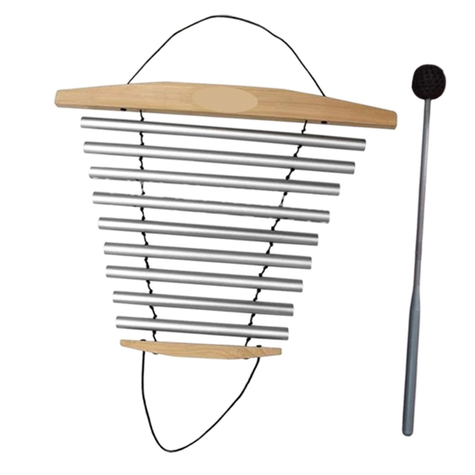 kowaku Campanello di flusso di meditazione con martello, strumenti musicali, campanello di flusso, suono di ciotola di meditazione per casa, 9 Toni Addensati