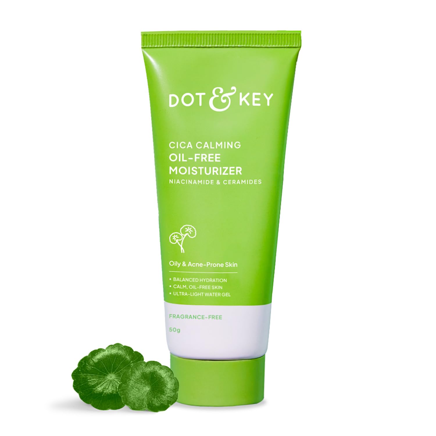 Dot & Key CICA + 5% Niacinamide Oil-Free Moisturizer for Dark Spot, Oily, Sensitive, Acne Prone Skin, 50gm
