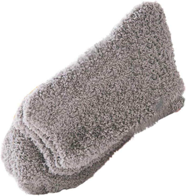 Home Men Boy Soft Bed Floor Socks Fluffy Warm Winter Color Christmas Socks