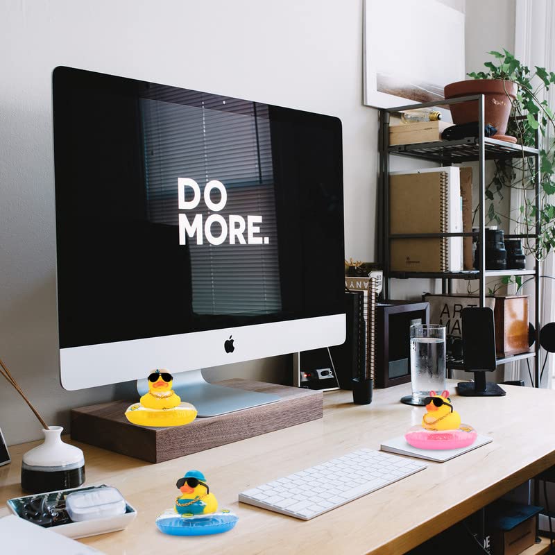 wonuu Car Rubber Duck Car Duck Decoration Dashboard Car Ornament for Car Dashboard Decoration Accessories with Mini Swim — view 8