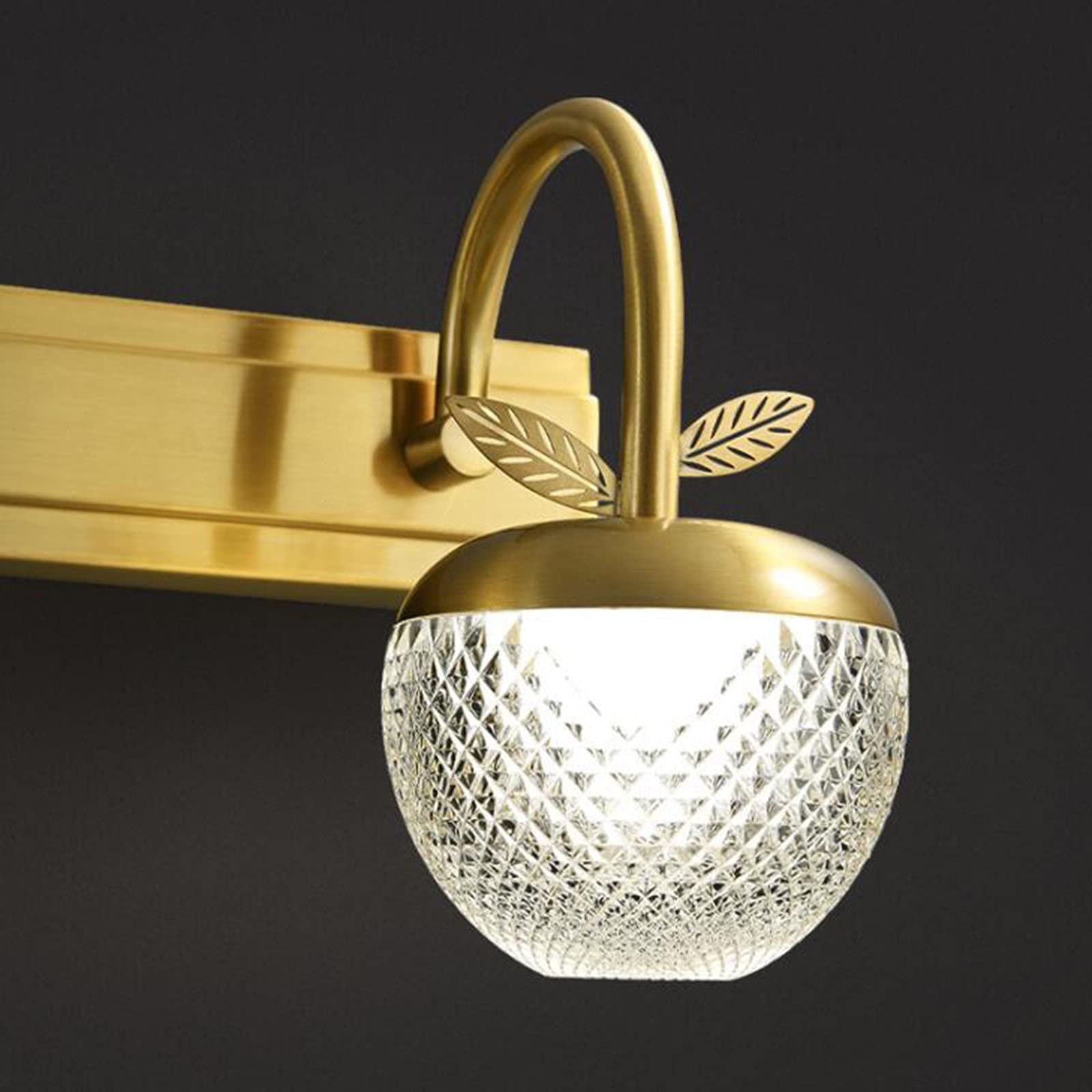 Iluminación de tocador Luz Frontal de Espejo Creativo 3 Cabezales Baño Luz de Espejo antivaho Impermeable Hogar Hotel Pasillo Pasillo Iluminación de baño Lámpara de Pared Luces de baño