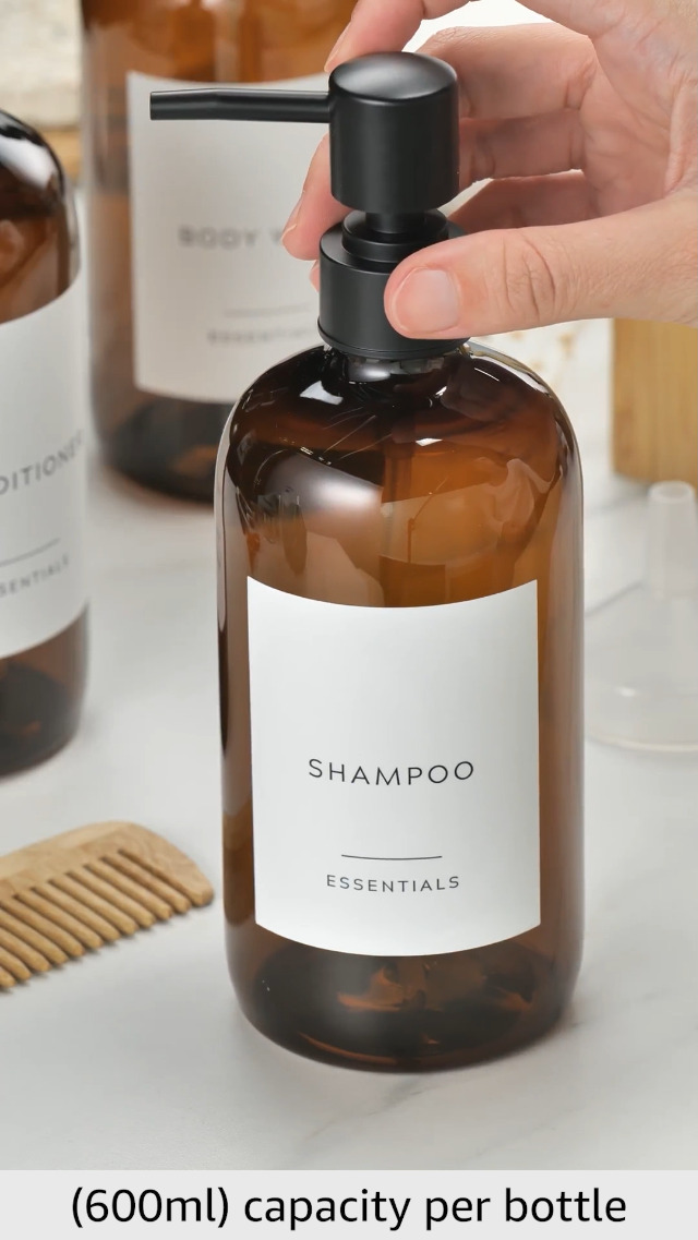 その他 creative drug store shampoo bottle set Stylish Shampoo and Conditioner Dispenser Set by KIBAGA