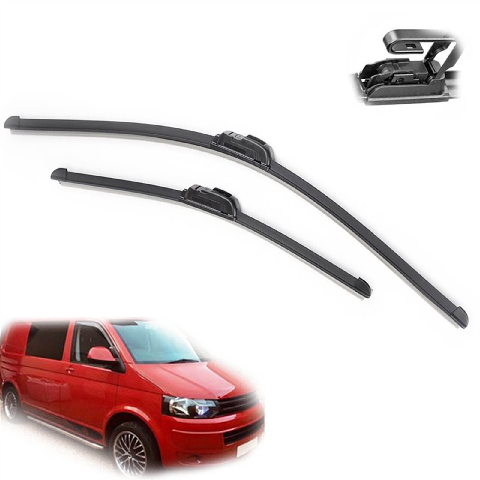 Essuie-glace avant 24 pouces antibruit pour pare-brise VW Caravelle T5 2007