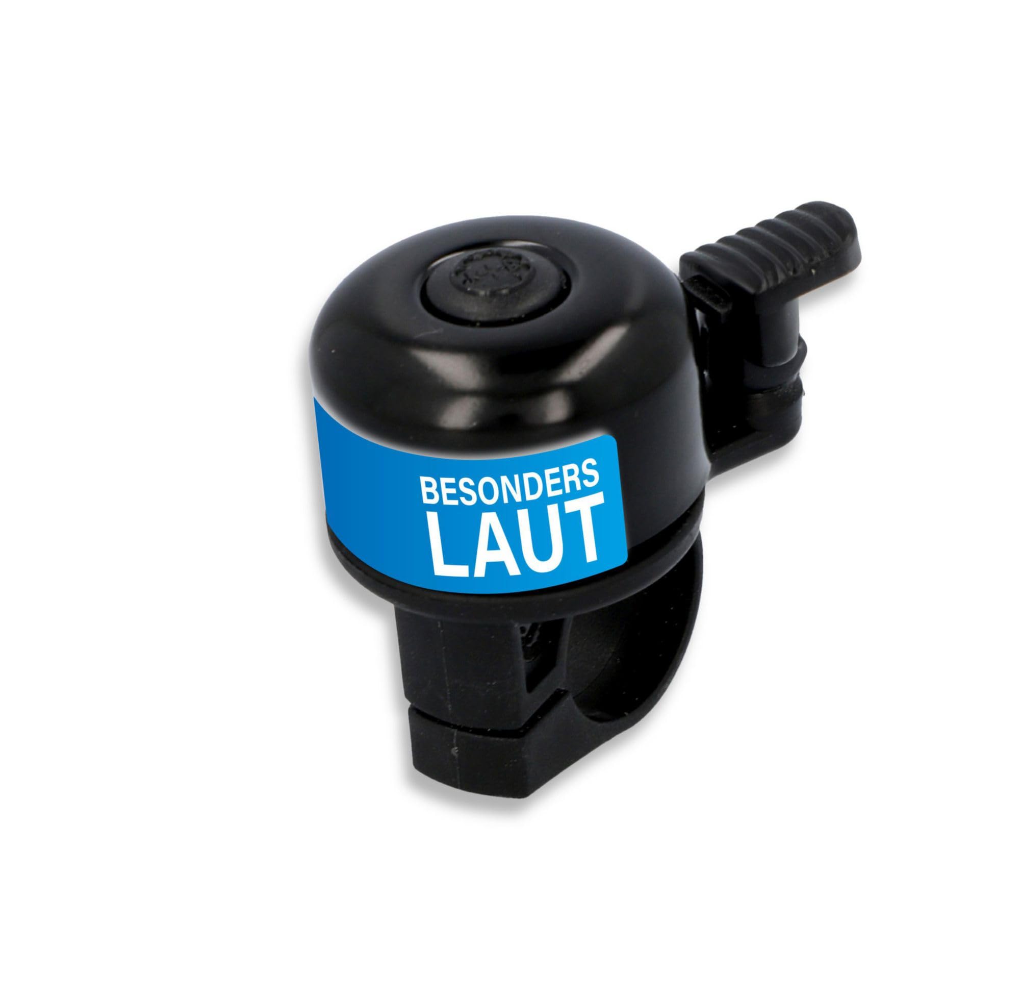 Fischer Fahrradglocke Mini, passend für Standard-Lenker, mit Halterung, schwarz - 2