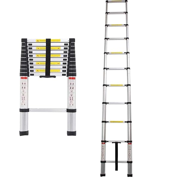 3,2m Teleskopleiter Aluminium (150 kg / 330 lbs Belastung) Teleskopleiter