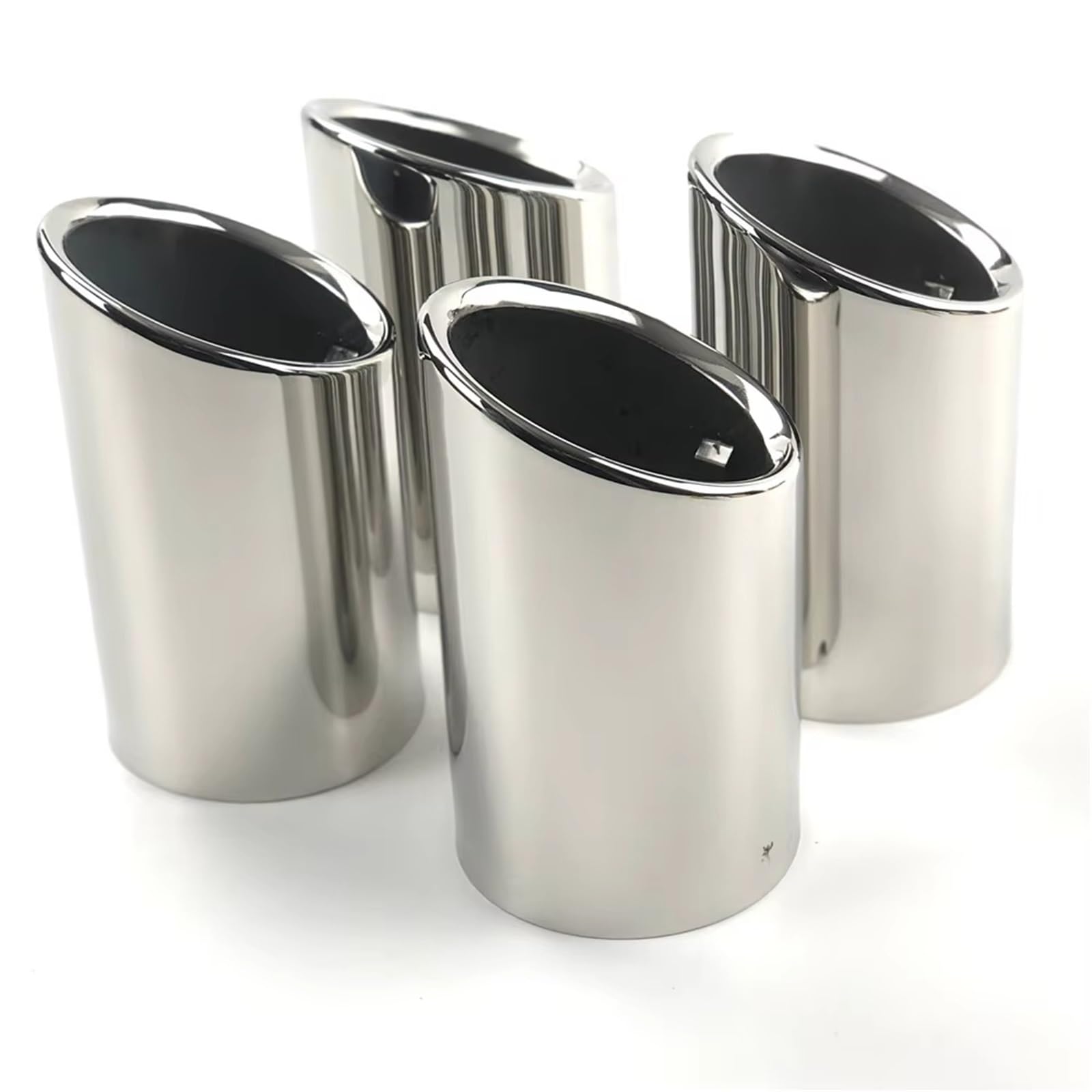 Terminale Di Scarico Tubo Di Punta Del Per Cadillac Per ATSL CT6 2018-2022 Auto Silenziatore Esterno Back End Tubo Dedicato Punta di Scarico Coda Uscita Vent(Chrome 4piece)