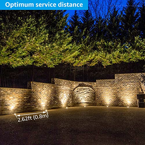 Leonlite 12-Pack 3W Well Lights Landscape Led In Ground Outdoor, Low Voltage 12-24V Ac/Dc, Ip67 Waterproof Aluminum In-Grade Up Lighting For Trees Garden Wall Washing, Cri 90 3000K, Black #TOP4