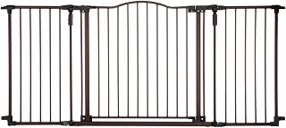 Toddleroo by North States Deluxe Décor Extra Wide Baby Gate - Adjustable 38.3-72" Wide, 30" Tall, Matte Bronze Finish