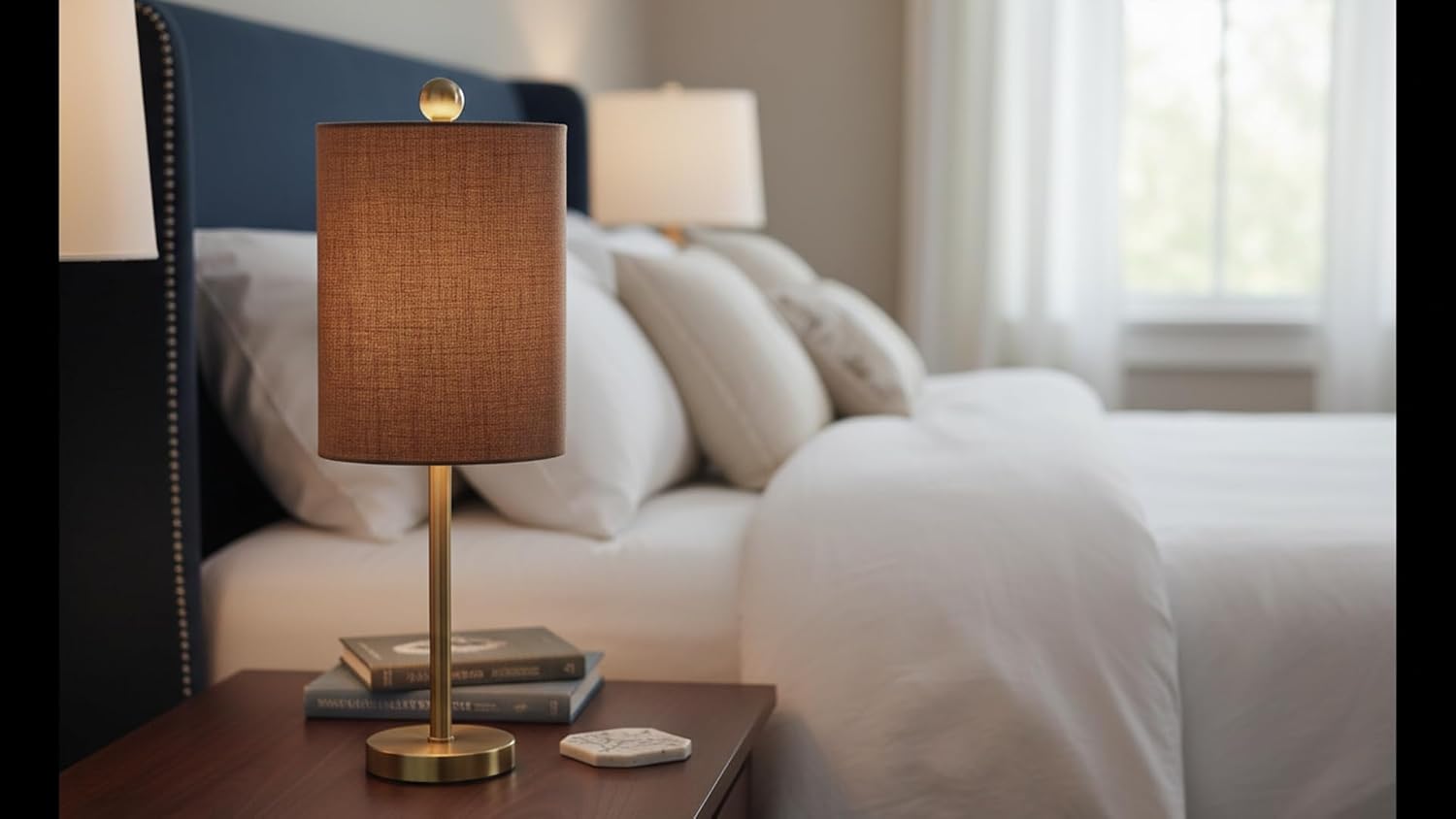 Aspen Creative 31310A Contemporary Drum (Cylinder) Shaped Spider Construction Lamp Shade in Dark Brown, 8" wide (8" x 8" x 11")