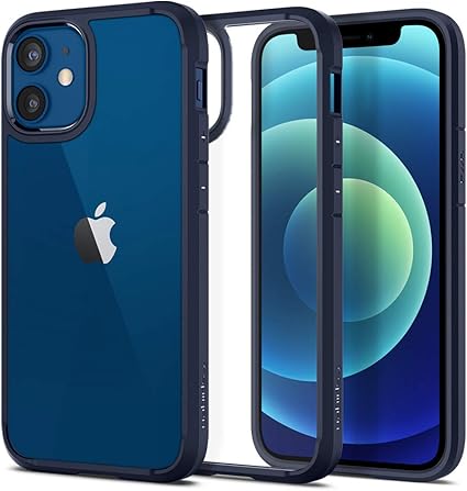 Amazon Co Jp Spigen Iphone 12 Mini ケース クリア Tpu バンパーケース シンプル フェミニン 米軍mil規格取得 耐衝撃 すり傷防止 Qi充電対応 アイフォン12ミニケース ウルトラ ハイブリッド Acs ネイビー ブル 家電 カメラ