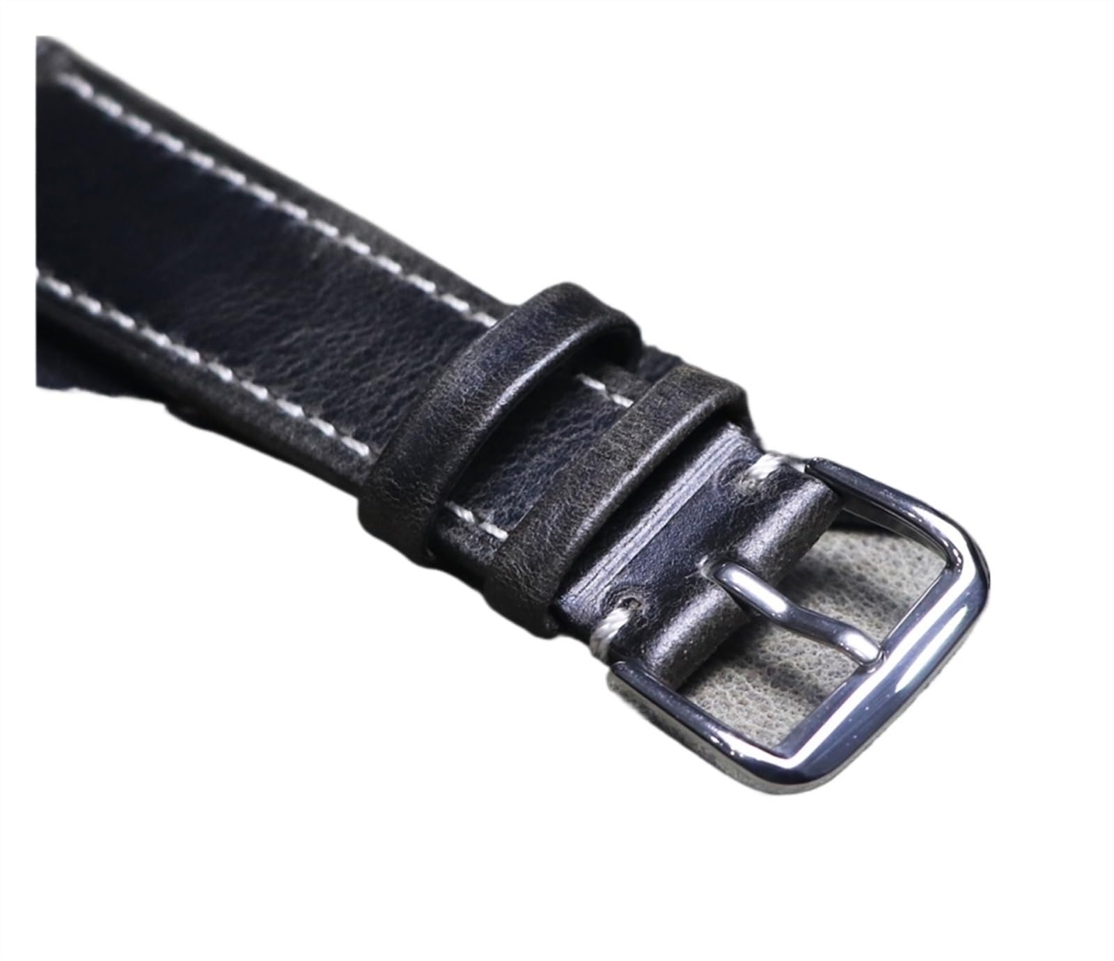 NASUNJIA 18mm 19mm 20mm 21mm 22mm Handgemachte Hohe Qualität Thin Vintage Crazy Horse Echtes Leder Armband Armband Braune Uhr Riemen