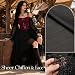 Generisch Halloween Kostüm Damen Gothic Mittelalter Kleid Renaissance Viktorianisches Chiffonkleid Retro Lang Cosplay Ballkleid mit Trompetenärmeln