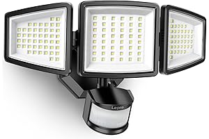 Lepre Motion Sensor Security Light, 27W Super Bright Outdoor Flood Light