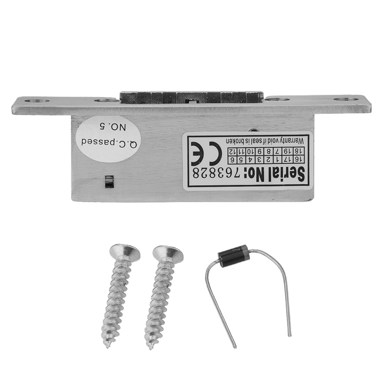Dioche 12V Electric Strike Lock - Adjustable Narrow-Type Electric