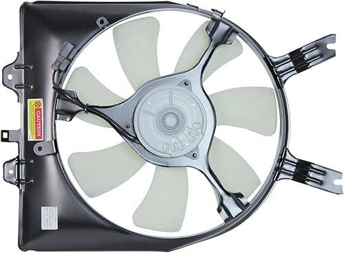 Miniatura 2 de TYC 610850 Conjunto de ventilador de refrigeración de condensador compatible con Honda Odyssey 2005-2010, color negro