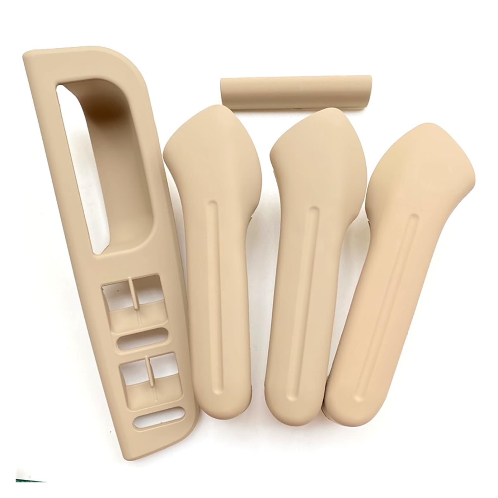 Nqkcuac Door Pull Handle for VW for Bora for Golf 4 MK4 for Jetta 1999-2004 Car Door Handle Armrest, Window Switch Fra Pull Grab(5pcs Beige)