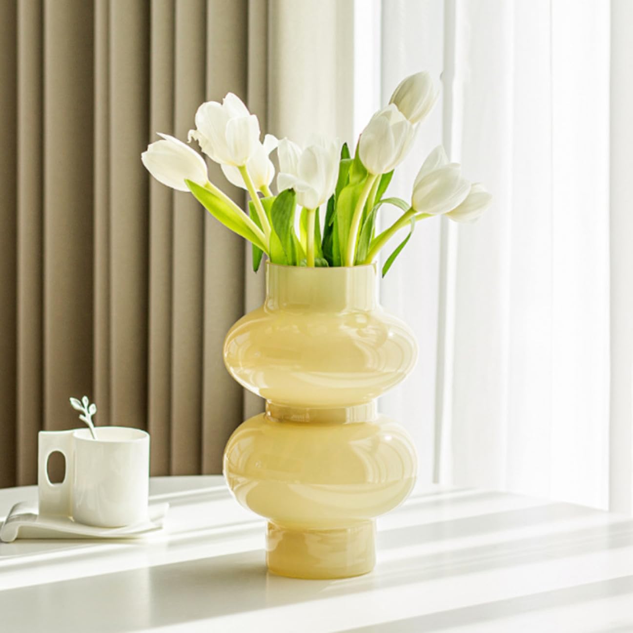 【美品・箱付き】バカラ／シャルダンピオニー フラワーベース／BC477 美品・箱付き】バカラ／シャルダンピオニー フラワーベース