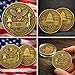America 1776-2026 250th Anniversary Commemorative Coins, Golden Eagle, Flag & Liberty Bell Collectible Coins, Durable Metal Challenge Coins for Display, Collectors & Gift (2 inch)