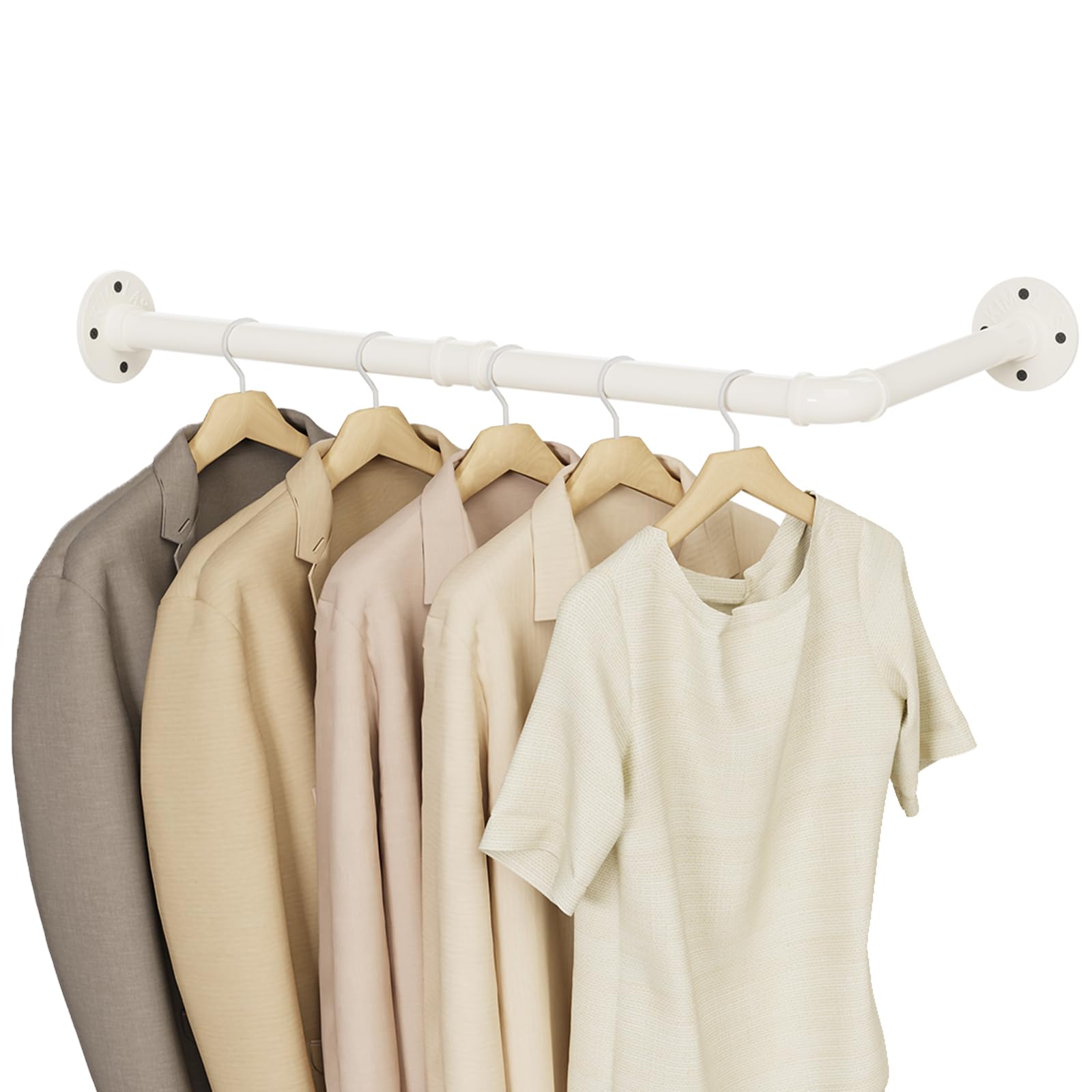 Unho Penderie Murale Vêtement Suspendue: Portant à Vêtement Mural Industriel Solide Porte