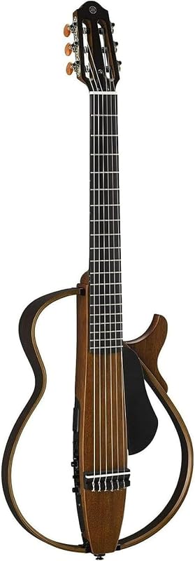 Yamaha SLG200N NT Nylon String Silent Guitar with Hard Gig Bag, Natural