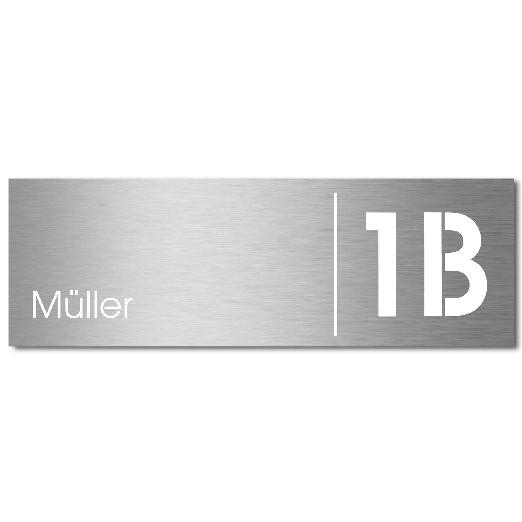MOCAVI Stick 330 Briefkastenschild Edelstahl V4A passend für Box 111, 116, ZBox 111, SBox 311, 315, PBox 65F und 65MS