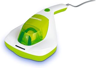 CLEANmaxx Anti-mijt handstofzuiger | Matrasreiniger met UV-C licht | Vernietigt 99,9% van alle mijten | Incl. HEPA filter en 250ml stofreservoir | Ideaal voor mensen met een allergie [Limegreen]