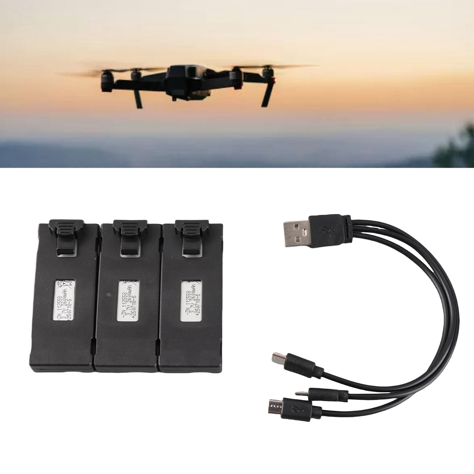Amazon.co.jp: ドローンバッテリー 3 個 RC 航空機リチウムバッテリー