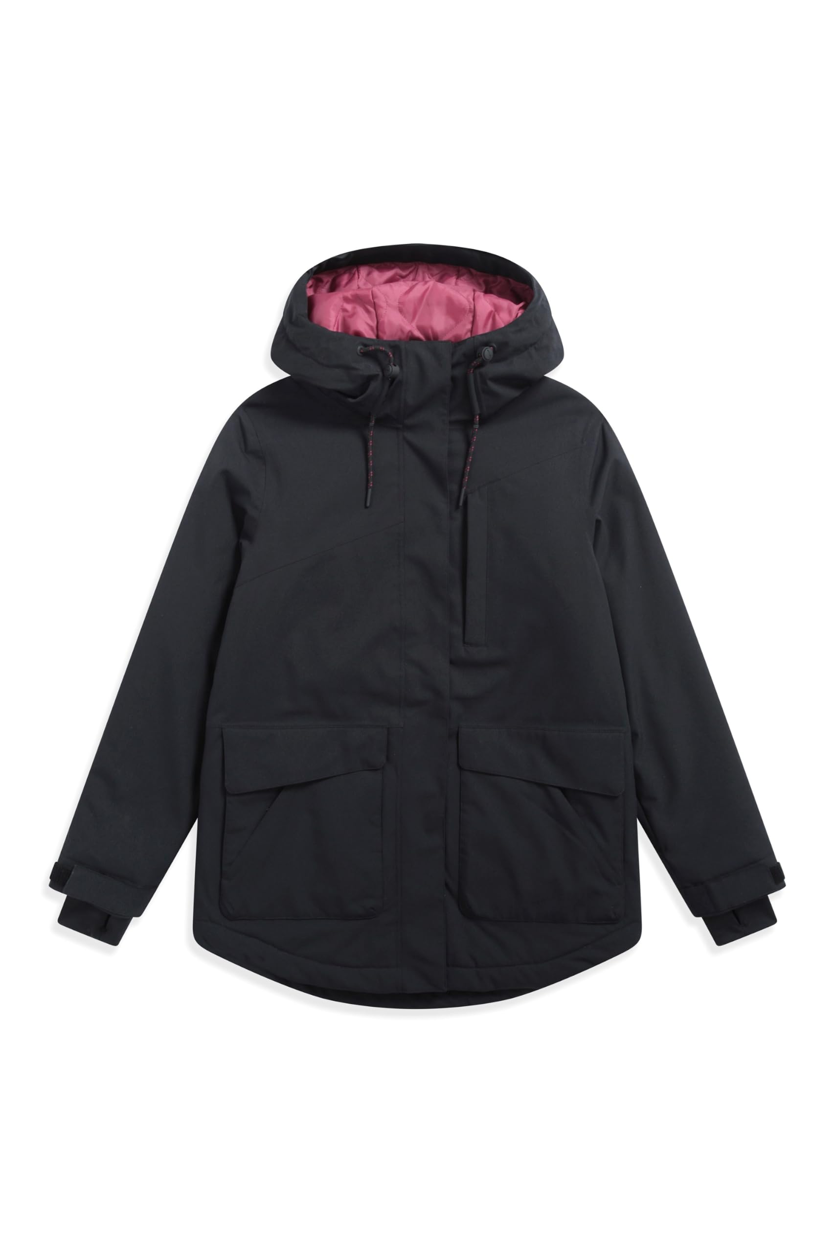 Animal Tignes Womens Snow Jacket - Waterproof, Taped Seams, PFC Free Padded Insulation, Thermal Tested -20 °C - Winter Skiing, Winter Sports, Walking Jet Black 16