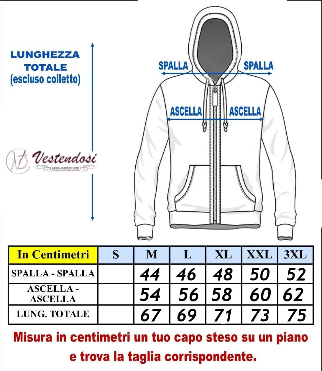 Coveri Tuta Uomo Completa Felpa con Cappuccio Cerniera Zip Invernale M L XL XXL XXXL