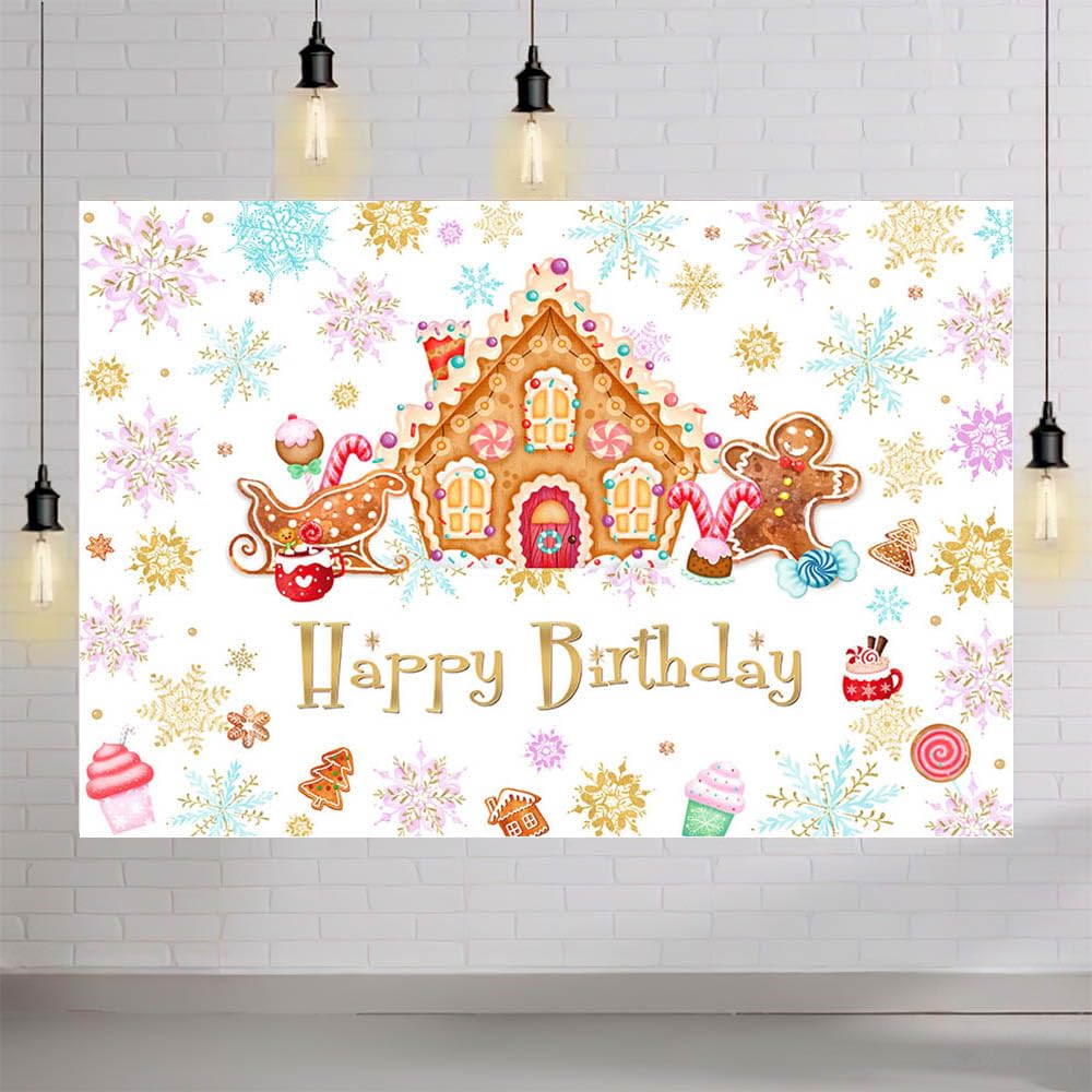 Weihnachts-Fotohintergrund (210x150 Cm) Mit Kakao & Keksen – Aus Polyester, Faltbar, Ideal Für Baby-Partys & Festtage