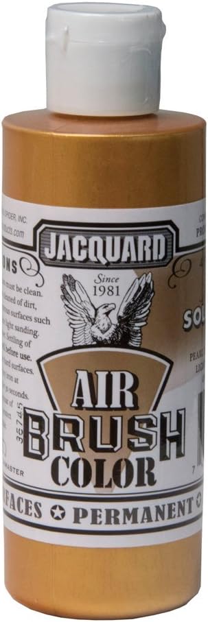 Jacquard Airbrush Color 4Oz Metallic Solar Gold