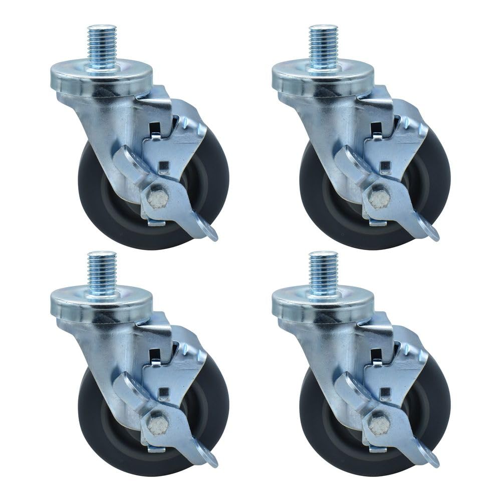 BK Resource Silver / 4" / Gray Rubber Hardware