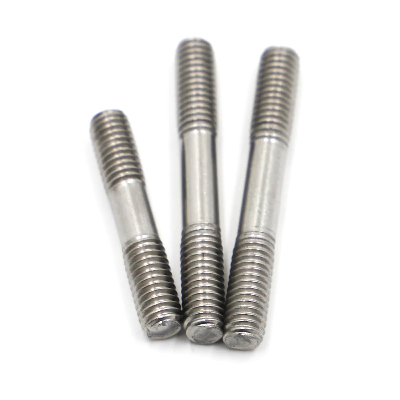 Varilla Roscada Pernos prisioneros de acero inoxidable, varilla tornillo, diente, perno doble cabeza(100mm,M3 5pcs)