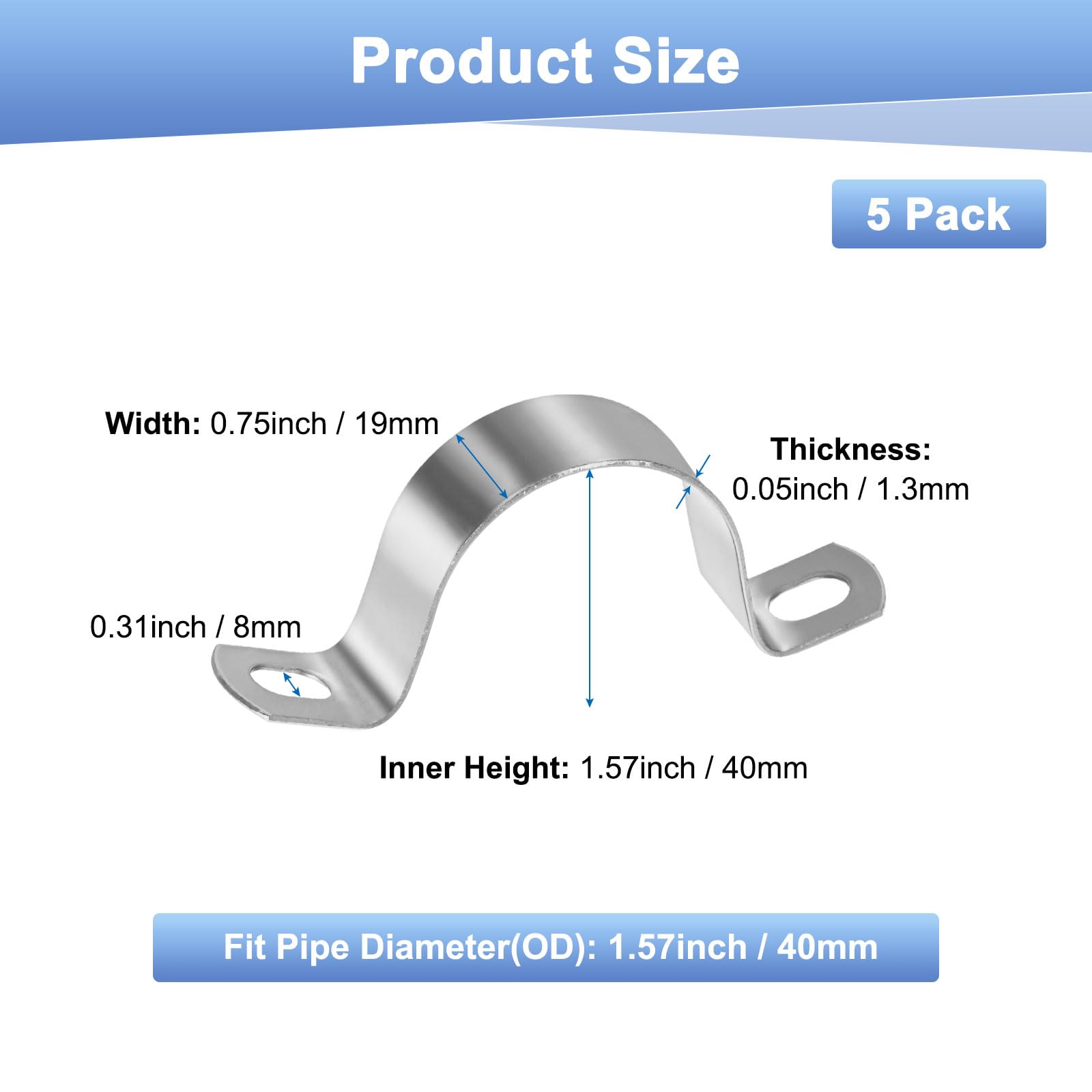 M METERXITY 5-Pack Conduit Clamps - Image 3