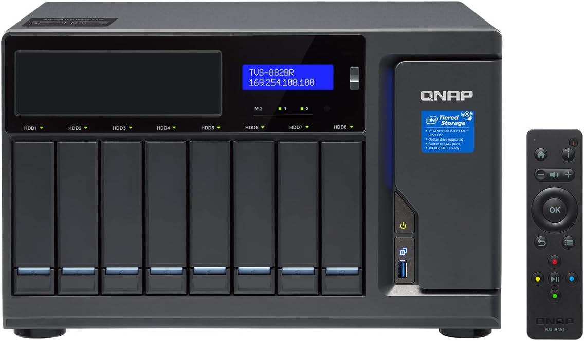 Amazon.com: QNAP TVS-882BR-ODD-i7-32G-US Ultra-High Speed 8 Bay Blu-ray ...