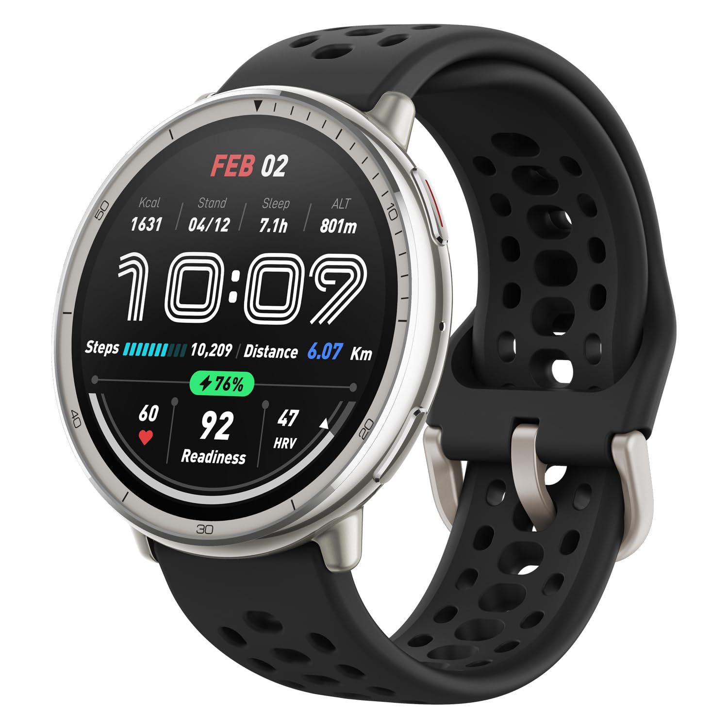 Amazfit Active 2 44mm スマートウォッチ 2000nit高輝…