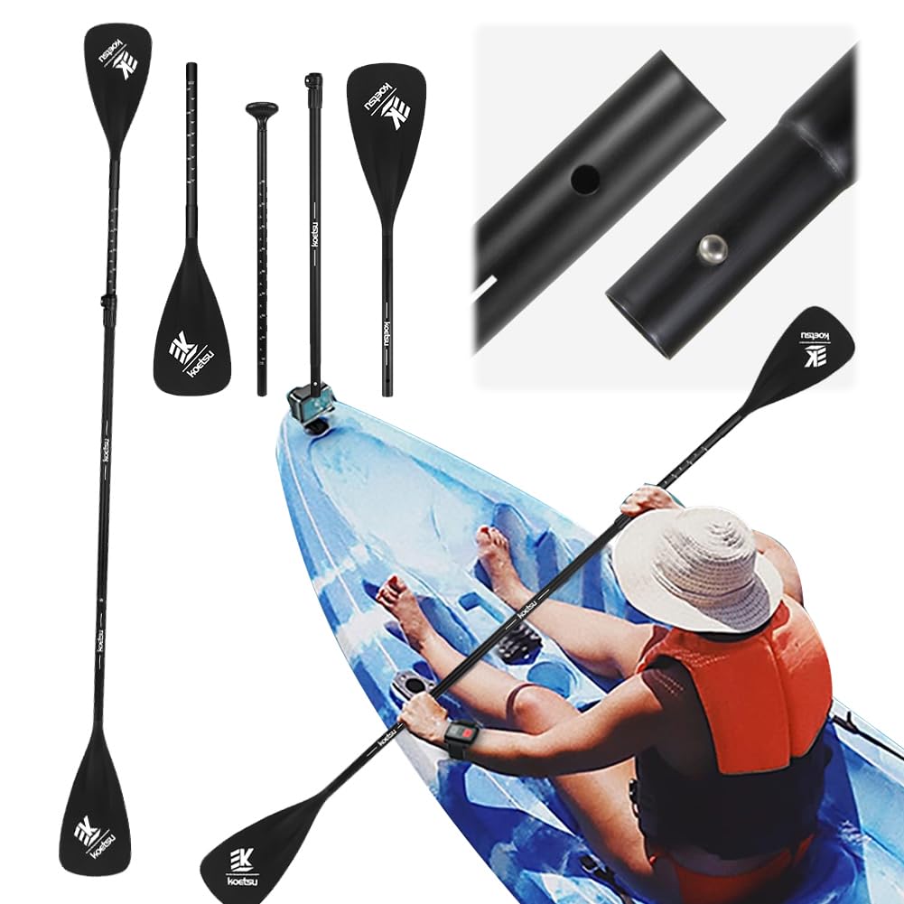 Paleta de Kayak Ajustable, Remo Ligero para Paddleboard, Paleta de Doble Uso para Piragüismo y Kayak
