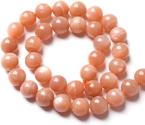 Miniatura 3 de 45 cuentas redondas sueltas de piedra solar natural AAA de 0.315 pulgadas para fabricación de joyas, piedra energética curativa, bricolaje, pulsera,