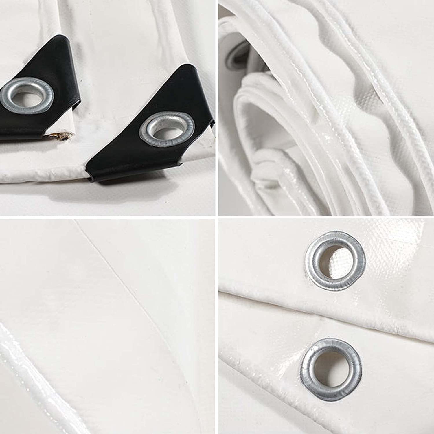 Lona Resistente e Impermeable de 3 x 8 m, Lona de Polietileno con Bordes Reforzados, Funda Multiuso