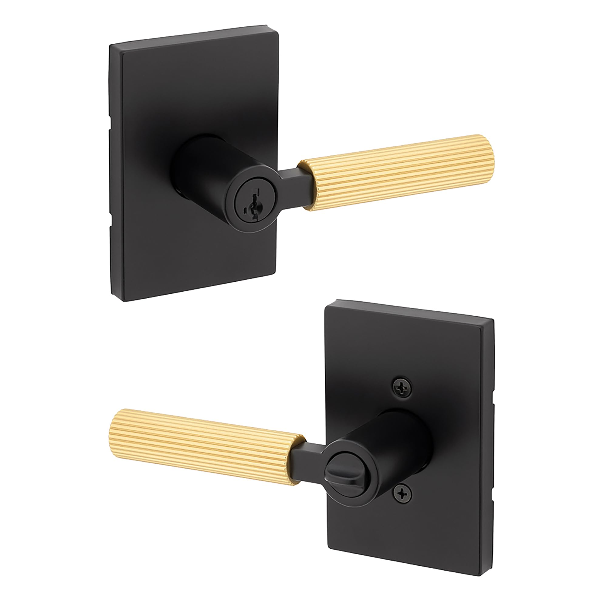 Serrure de porte d'entrée Kwikset Mirada avec levier réversible et clé de sécurité