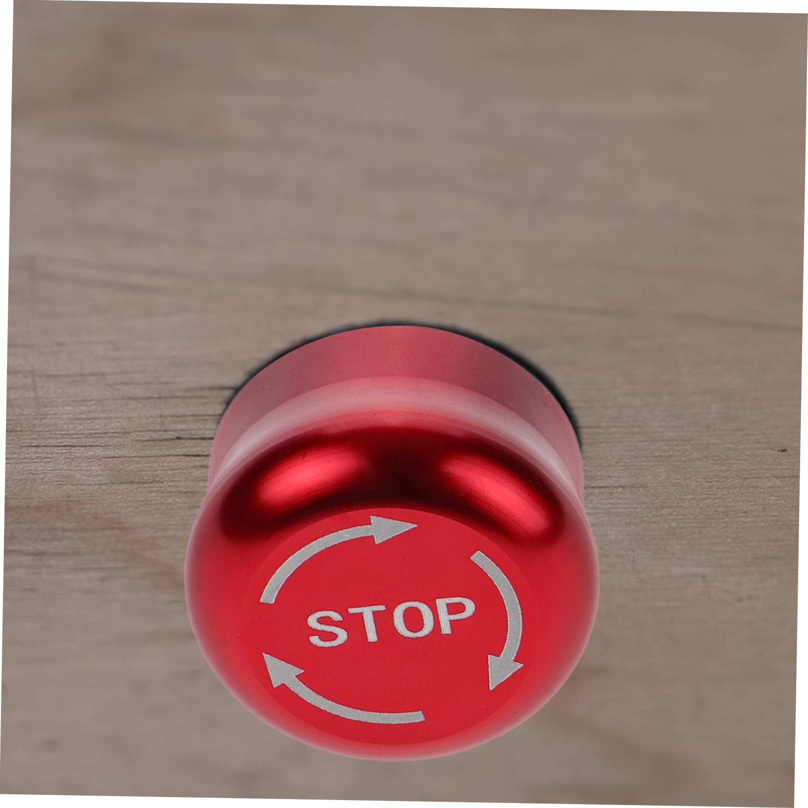 SOLUSTRE 5st Druckknopfschalter Aus Metall Notaus-knopf Stopp-taste Notfall Knopf Tasten Not-aus-taster Drück Knöpfe Vernickeltes Messing Rot
