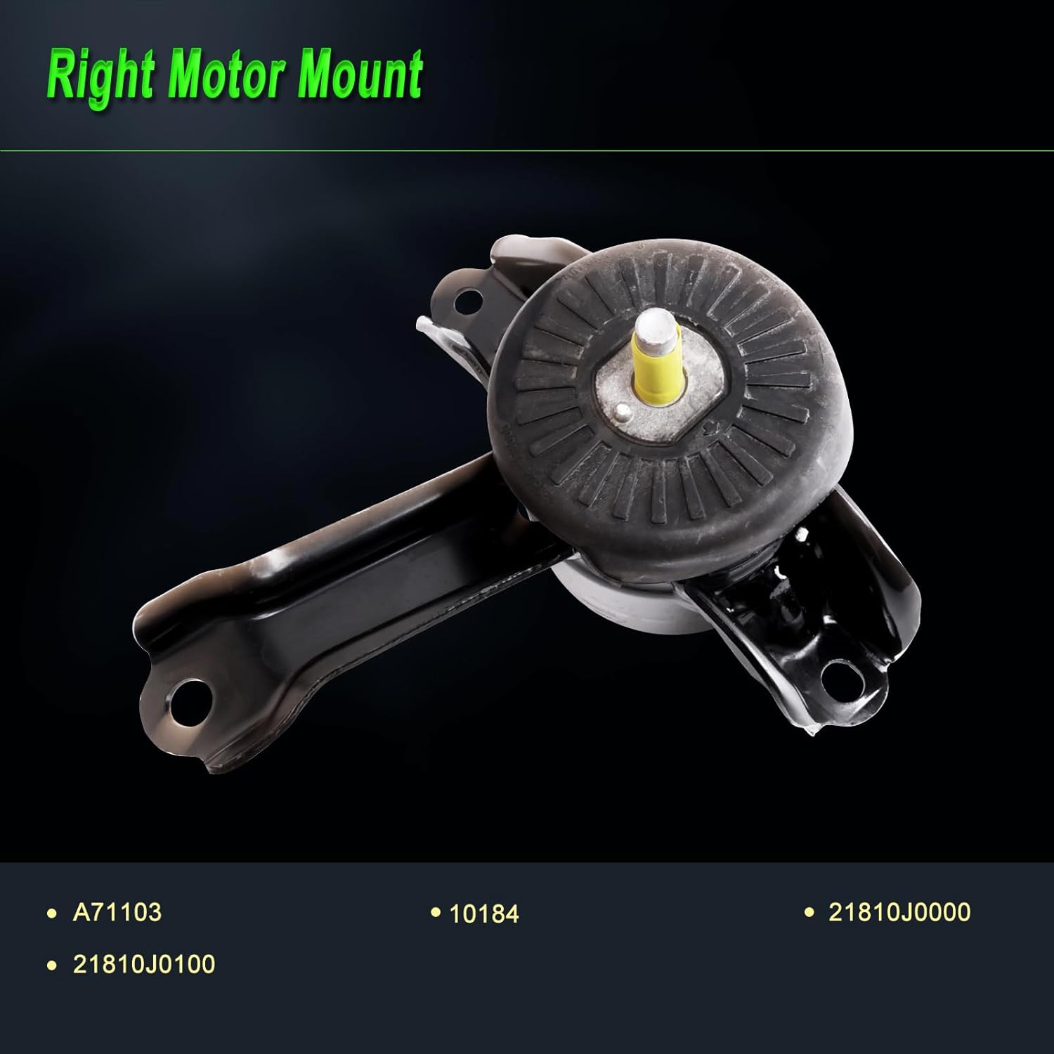 Engine Motor Mount Compatible with Automatic Trans 2018-2019 Accent 1.6L L4,2018-2019 Rio 1.6L L4,Replacement for A71103 10184 A71104 10187 A71216 10034